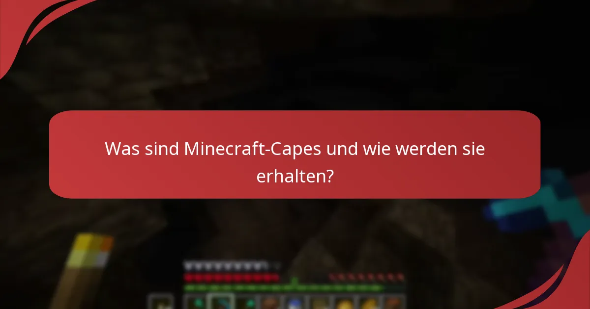 Was sind die Übertragungsbeschränkungen für Minecraft-Capes?